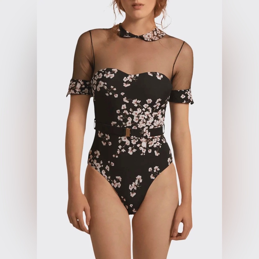Amaio Swim penelope Maillot in cherry blossom